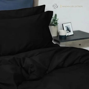 Black Duvet Cover Set Magna Collection