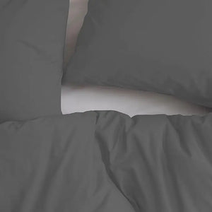Charcoal Grey Duvet Cover Set Magna Collection