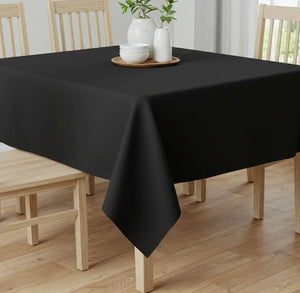 Black Rectangular Table Cloth Magna Collection