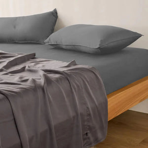 Charcoal Grey Fitted Sheet Magna Collection