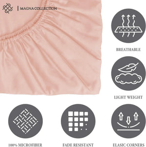 Pink Fitted Sheet Magna Collection