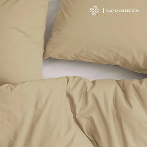 Beige Duvet Cover Set Magna Collection