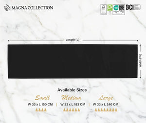 Black Table Runner Magna Collection