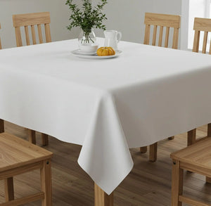 White Rectangular Table Cloth Magna Collection