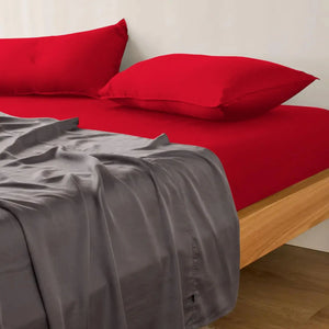 Red Fitted Sheet Magna Collection