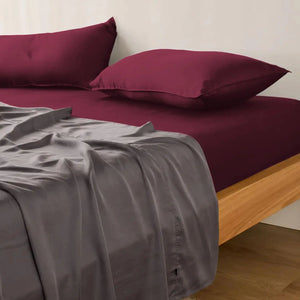Burgundy Fitted Sheet Magna Collection