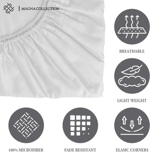 White Fitted Sheet Magna Collection