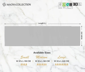Grey Table Runner Magna Collection