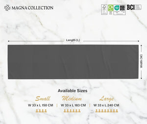 Charcoal Table Runner Magna Collection