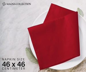 Red Cotton Cloth Napkins Magna Collection
