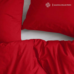Red Duvet Cover Set Magna Collection