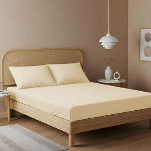 Cream Fitted Sheet Magna Collection