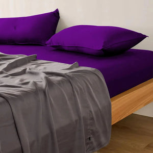 Purple Fitted Sheet Magna Collection