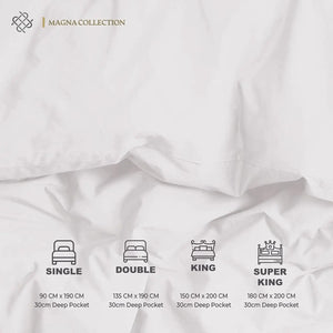 White Duvet Cover Set Magna Collection