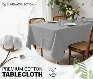Grey Rectangular Table Cloth Magna Collection