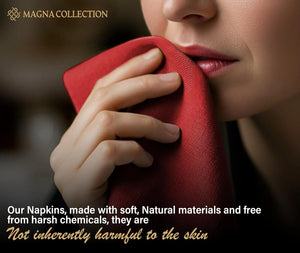 Red Cotton Cloth Napkins Magna Collection