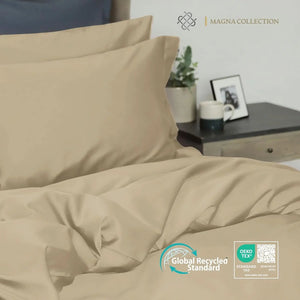 Beige Duvet Cover Set Magna Collection