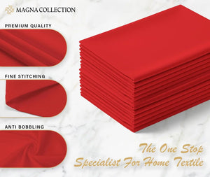Red Cotton Cloth Napkins Magna Collection
