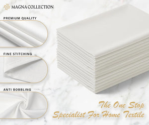 White Cotton Cloth Napkins Magna Collection