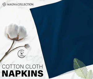 Navy Cotton Cloth Napkins Magna Collection