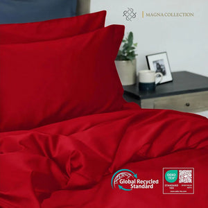Red Duvet Cover Set Magna Collection