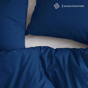 Navy Duvet Cover Set Magna Collection