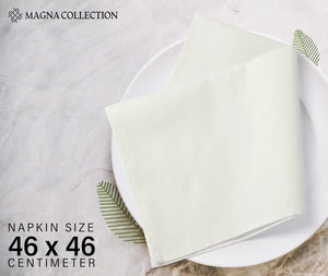 White Cotton Cloth Napkins Magna Collection
