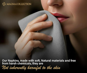 Grey Cotton Cloth Napkins Magna Collection