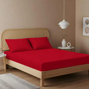 Red Fitted Sheet Magna Collection