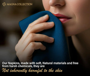 Navy Cotton Cloth Napkins Magna Collection