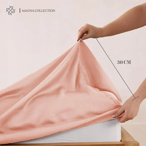 Pink Fitted Sheet Magna Collection