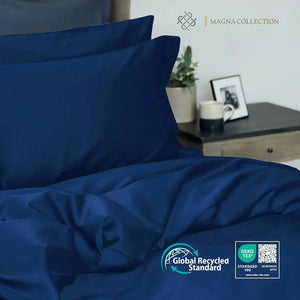 Navy Duvet Cover Set Magna Collection