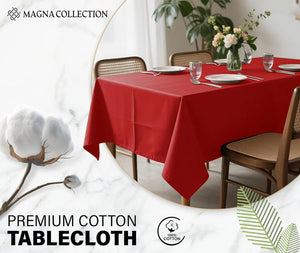 Red Rectangular Table Cloth Magna Collection