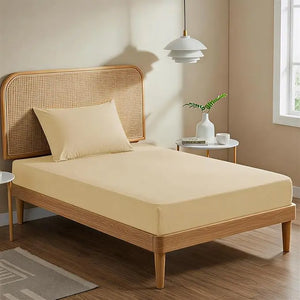 Cream Fitted Sheet Magna Collection