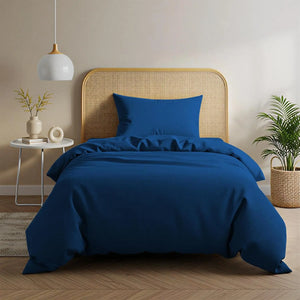 Navy Duvet Cover Set Magna Collection