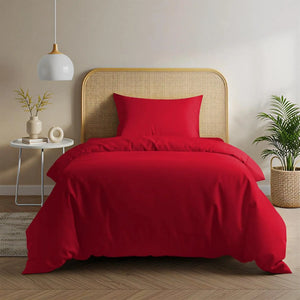 Red Duvet Cover Set Magna Collection