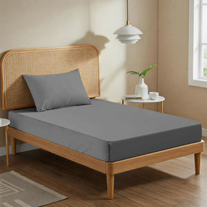 Grey Fitted Sheet Magna Collection