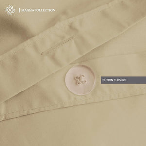 Beige Duvet Cover Set Magna Collection