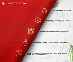Red Rectangular Table Cloth Magna Collection