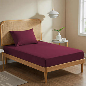 Burgundy Fitted Sheet Magna Collection
