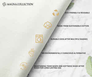 White Rectangular Table Cloth Magna Collection