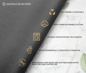 2 Pack Adjustable Charcoal Bib Chef Aprons Magna Collection