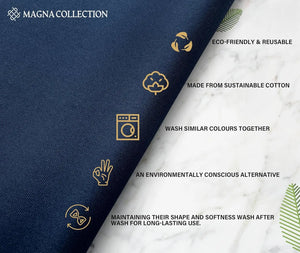 Navy Cotton Cloth Napkins Magna Collection