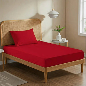 Red Fitted Sheet Magna Collection