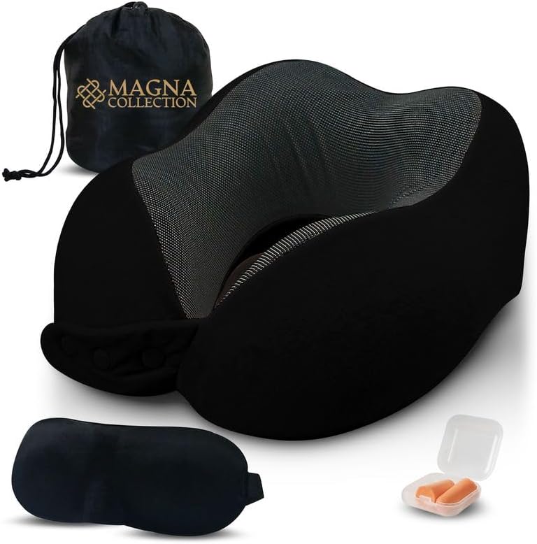 Black Travel Neck Pillow