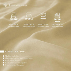 Beige Fitted Sheet Magna Collection