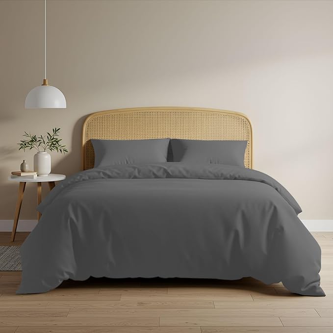 Charcoal Grey Duvet Cover Set