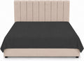 Charcoal Flat Bed Sheet 254 x 178 cm Soft Brushed Microfibre
