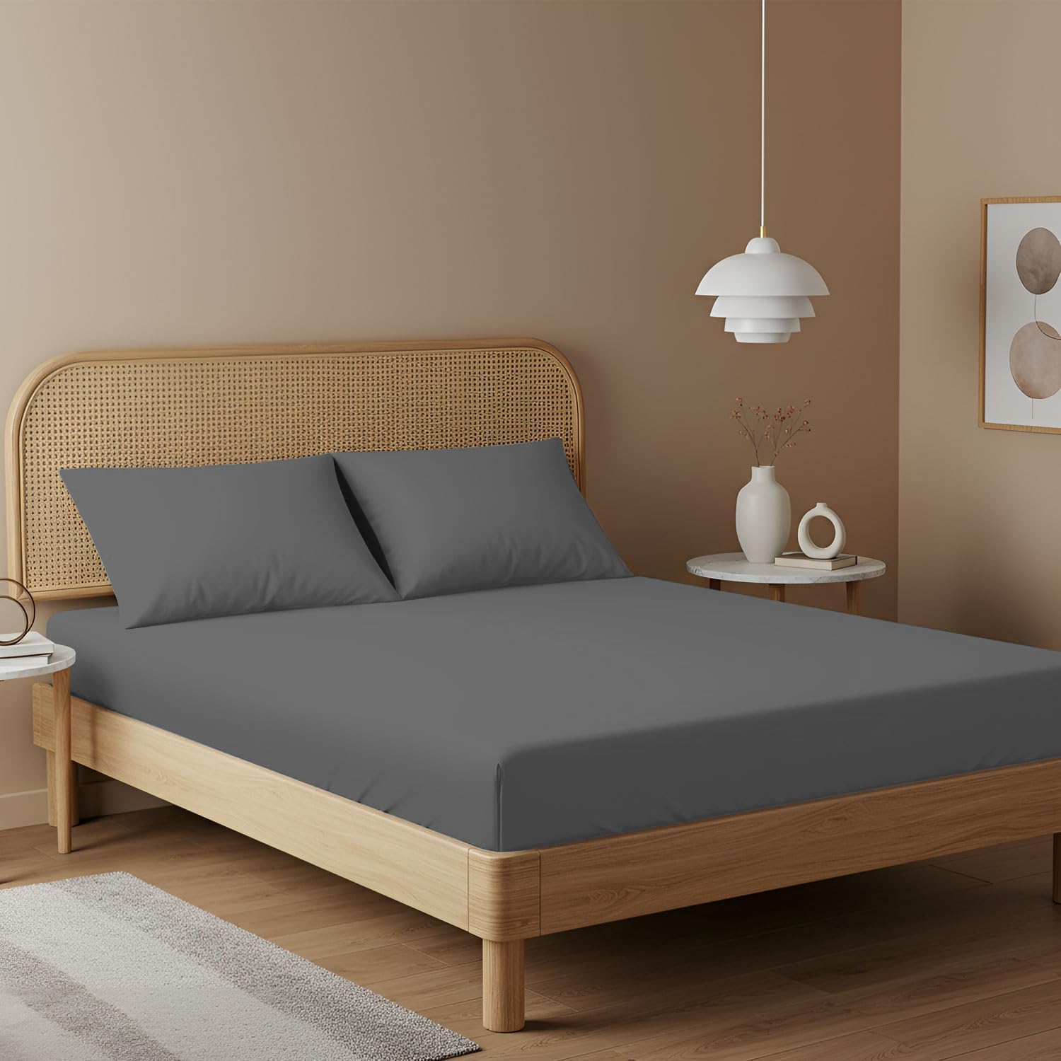 Charcoal Grey Fitted Sheet