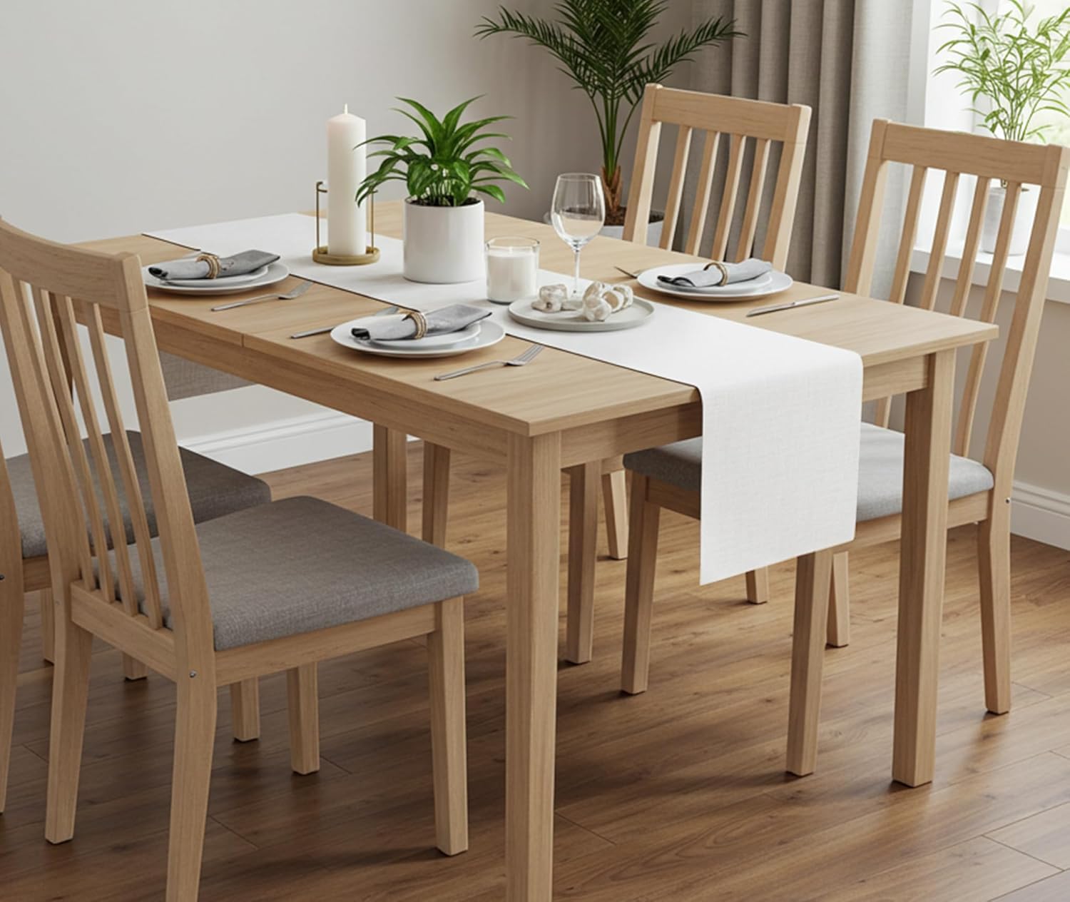 White Table Runner